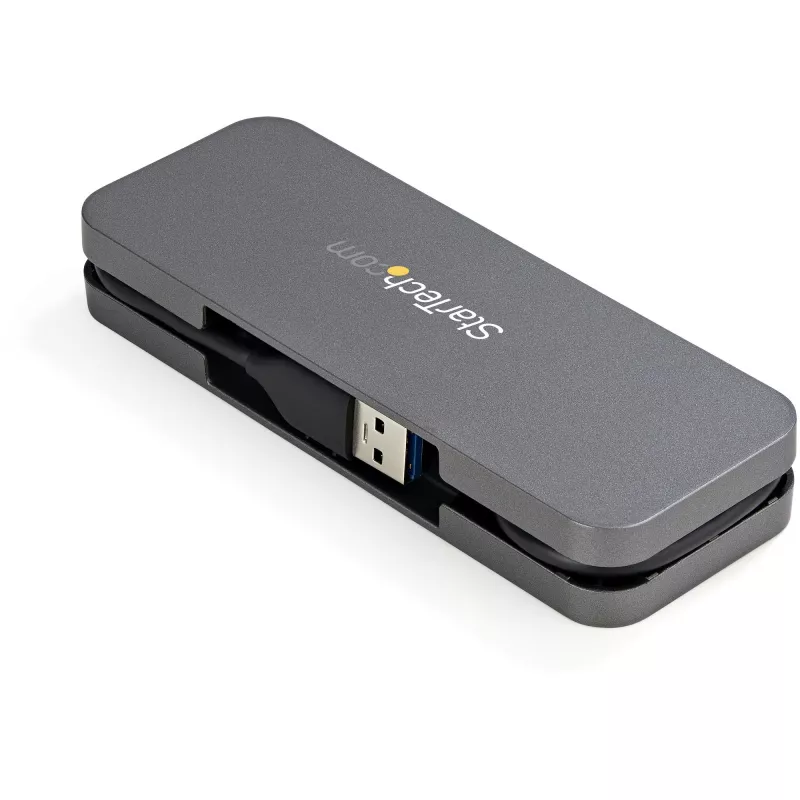 StarTech.com Hub USB 3.0 de 4 puertos - USB-A a 4x USB-A - Hub USB 3.1 Gen 1 Tipo A portátil SuperSpeed 5Gbps - alimentado por bus USB - Hub USB para portátil/sobremesa con cable largo de 28 cm y gestión de cables~Hub USB 3.0 de 4 puertos - USB-A a 4x USB-A - Hub USB 3.2 Gen 1 Tipo A portátil SuperSpeed 5Gbps - alimentado por bus USB - Hub USB para portátil/sobremesa con cable largo de 28 cm y