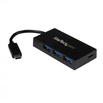 Hub USB-C de 4 puertos StarTech.com - USB-C a 1x USB-C y 3x USB-A - Hub USB 3.0~Hub USB-C de 4 puertos - USB-C a 1x USB-C y 3x USB-A - Hub USB 3.0 - 5 Gbit/s