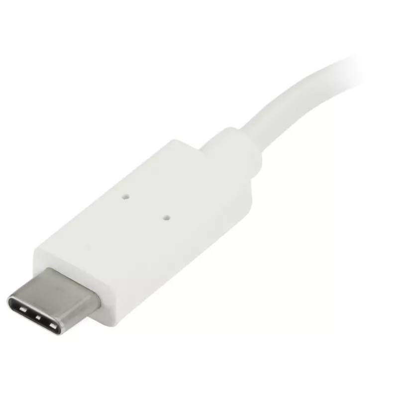 StarTech.com HB30C3A1CFBW hub USB-C de 4 puertos, 1x USB-C + 3x USB-A, USB 3.0 SuperSpeed 5Gbps, portátil, blanco