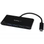 StarTech.com HB30C4AFPD hub USB-C de 4 puertos, de USB-C a 4x USB-A, USB 3.0 SuperSpeed 5Gbps, Power Delivery 2.0