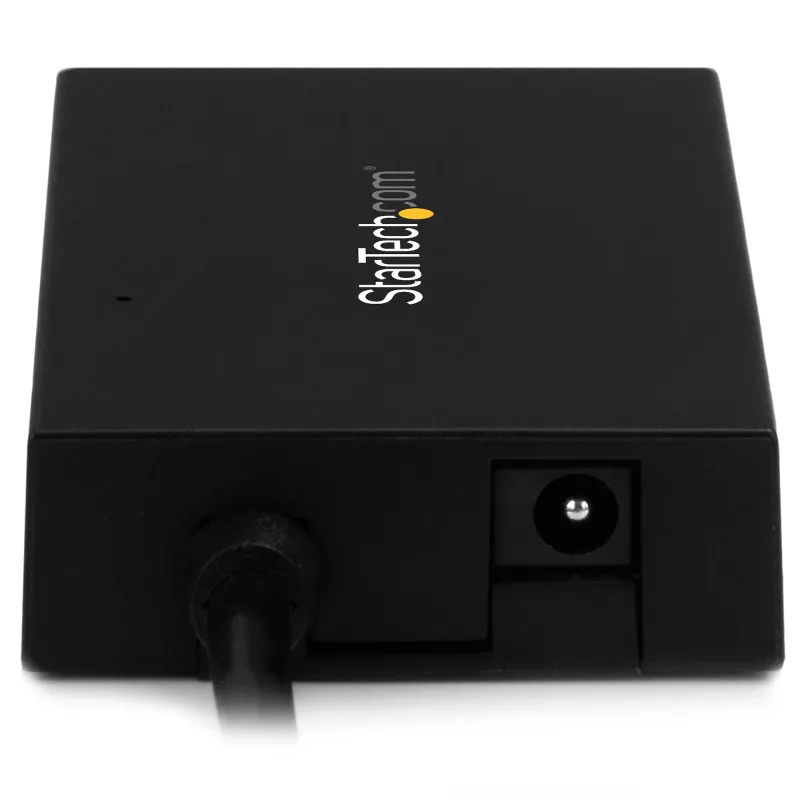 StarTech.com Hub USB C de 4 puertos - Hub USB Type-C con 4x puertos USB-A (USB 3.0/3.1 Gen 1 SuperSpeed 5 Gbit/s) - alimentación por bus USB o autoalimentado - Hub de carga portátil USB-C a USB-A BC 1.2 con adaptador de corriente~Hub USB C de 4 puertos - Hub USB Type-C con 4x puertos USB-A Hub USB 3.0 (5 Gbit/s) - alimentación por bus USB o autoalimentado - Hub de carga portátil USB-C a USB-A BC