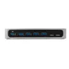 StarTech.com HB30C5A2CSC hub USB-C de 7 puertos, de USB-C a 5x USB-A + 2x USB-C, USB 3.0, puerto de carga rápida, alimentado