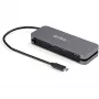 StarTech.com Hub USB C de 4 puertos - 3x USB-A/1x USB-C - Hub USB 3.0 Tipo C de 5Gbps (3.2/3.1 Gen 1) - alimentado por bus - Hub adaptador portátil USB-C a USB-A - Cable de 28,5 cm (11,2 pulgadas) con gestión de cables~Hub USB C de 4 puertos - 3x USB-A/1x USB-C - Hub USB 3.0 Tipo C - USB 3.2 Gen 1 (5 Gbit/s) - alimentado por bus - Hub adaptador portátil USB-C a USB-A - Cable de 11,2 pulgadas