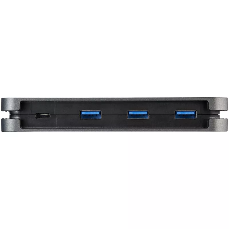 StarTech.com Hub USB C de 4 puertos - 3x USB-A/1x USB-C - Hub USB 3.0 Tipo C de 5Gbps (3.2/3.1 Gen 1) - alimentado por bus - Hub adaptador portátil USB-C a USB-A - Cable de 28,5 cm (11,2 pulgadas) con gestión de cables~Hub USB C de 4 puertos - 3x USB-A/1x USB-C - Hub USB 3.0 Tipo C - USB 3.2 Gen 1 (5 Gbit/s) - alimentado por bus - Hub adaptador portátil USB-C a USB-A - Cable de 11,2 pulgadas