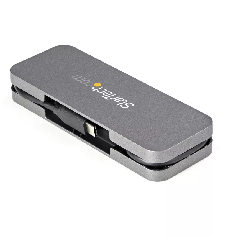 StarTech.com Hub USB C de 4 puertos - 3x USB-A/1x USB-C - Hub USB 3.0 Tipo C de 5Gbps (3.2/3.1 Gen 1) - alimentado por bus - Hub adaptador portátil USB-C a USB-A - Cable de 28,5 cm (11,2 pulgadas) con gestión de cables~Hub USB C de 4 puertos - 3x USB-A/1x USB-C - Hub USB 3.0 Tipo C - USB 3.2 Gen 1 (5 Gbit/s) - alimentado por bus - Hub adaptador portátil USB-C a USB-A - Cable de 11,2 pulgadas