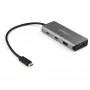 Hub USB C de 4 puertos StarTech.com con 2x USB A y 2x USB C – SuperSpeed 10 Gbit/s Hub USB Type-C 3.1/3.2 Gen 2 – alimentación por bus USB – Hub adaptador USB-C a USB portátil – aluminio – cable de 25 cm (9,8