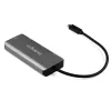 Hub USB C de 4 puertos StarTech.com con 2x USB A y 2x USB C – SuperSpeed 10 Gbit/s Hub USB Type-C 3.1/3.2 Gen 2 – alimentación por bus USB – Hub adaptador USB-C a USB portátil – aluminio – cable de 25 cm (9,8