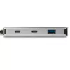 Hub USB C de 4 puertos StarTech.com con 2x USB A y 2x USB C – SuperSpeed 10 Gbit/s Hub USB Type-C 3.1/3.2 Gen 2 – alimentación por bus USB – Hub adaptador USB-C a USB portátil – aluminio – cable de 25 cm (9,8