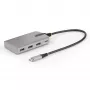 Hub USB-C de 4 puertos StarTech.com con salida de vídeo USB-C DP Alt Mode 4K 60Hz - 3x USB-A, 1x USB Type-C, Power Delivery pasante de 100W, USB 3.2 10Gbps, cable de 30cm, hub USB portátil