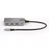 Hub USB-C de 4 puertos StarTech.com con salida de vídeo USB-C DP Alt Mode 4K 60Hz - 3x USB-A, 1x USB Type-C, Power Delivery pasante de 100W, USB 3.2 10Gbps, cable de 30cm, hub USB portátil