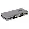StarTech.com HB31CM1A3CB hub USB-C de 4 puertos, 1x USB-A + 3x USB-C, USB 3.2 Gen 2 10 Gbps, alimentado por bus, cable envolvente de 25 cm (9,8 pulgadas)