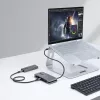 StarTech.com HB31CM1A3CB hub USB-C de 4 puertos, 1x USB-A + 3x USB-C, USB 3.2 Gen 2 10 Gbps, alimentado por bus, cable envolvente de 25 cm (9,8 pulgadas)