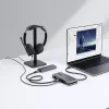 StarTech.com HB31CM1A3CB hub USB-C de 4 puertos, 1x USB-A + 3x USB-C, USB 3.2 Gen 2 10 Gbps, alimentado por bus, cable envolvente de 25 cm (9,8 pulgadas)