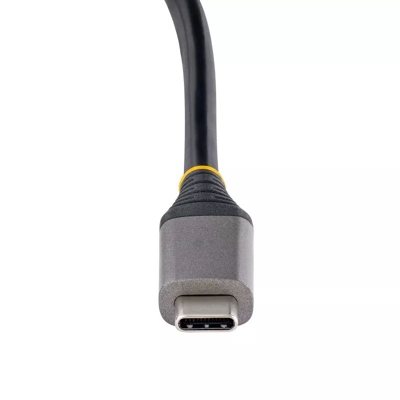 StarTech.com HB31CM4CPD3 hub USB-C de 4 puertos, 4x USB-C, USB 3.2 Gen 2 10 Gbps, Power Delivery pass-through de 100 W, cable de 25 cm (9,8 pulgadas)