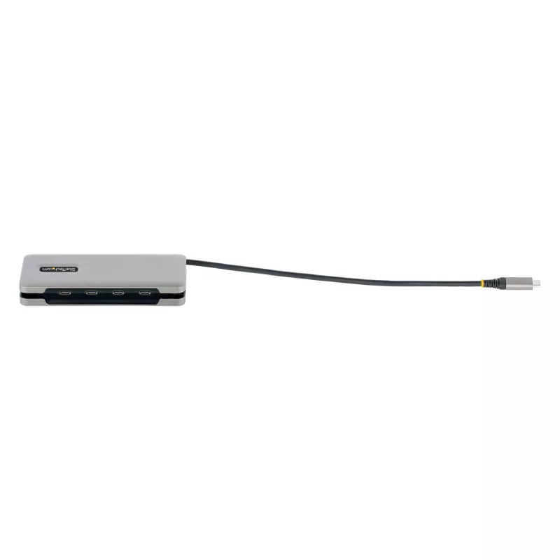 StarTech.com HB31CM4CPD3 hub USB-C de 4 puertos, 4x USB-C, USB 3.2 Gen 2 10 Gbps, Power Delivery pass-through de 100 W, cable de 25 cm (9,8 pulgadas)
