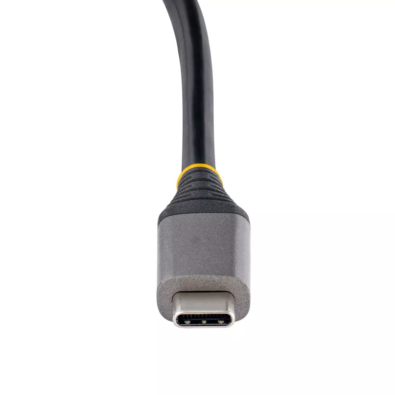 StarTech.com HB31CM4CPD3 hub USB-C de 4 puertos, 4x USB-C, USB 3.2 Gen 2 10 Gbps, Power Delivery pass-through de 100 W, cable de 25 cm (9,8 pulgadas)