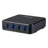 Caja conmutadora de periféricos USB 3.0 de 4 a 4 StarTech.com, 5 Gbit/s, Micro-USB Type-B, negro, plástico, CE, FCC, REACH, 0 - 40 °C