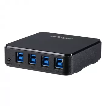 Caja conmutadora de periféricos USB 3.0 de 4 a 4 StarTech.com, 5 Gbit/s, Micro-USB Type-B, negro, plástico, CE, FCC, REACH, 0 - 40 °C