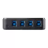 Caja conmutadora de periféricos USB 3.0 de 4 a 4 StarTech.com, 5 Gbit/s, Micro-USB Type-B, negro, plástico, CE, FCC, REACH, 0 - 40 °C