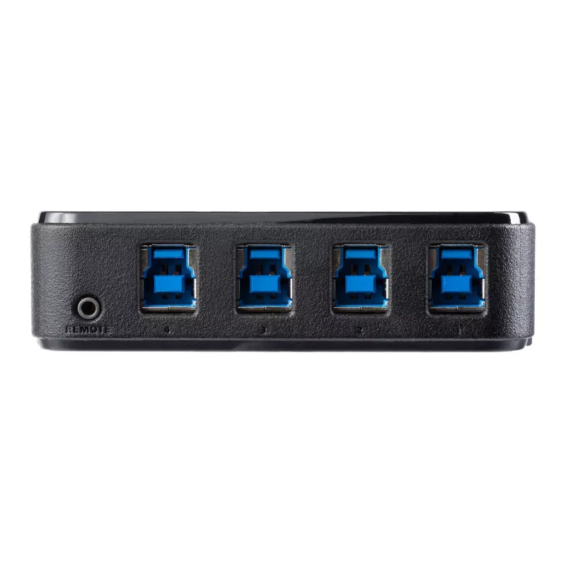 Caja conmutadora de periféricos USB 3.0 de 4 a 4 StarTech.com, 5 Gbit/s, Micro-USB Type-B, negro, plástico, CE, FCC, REACH, 0 - 40 °C