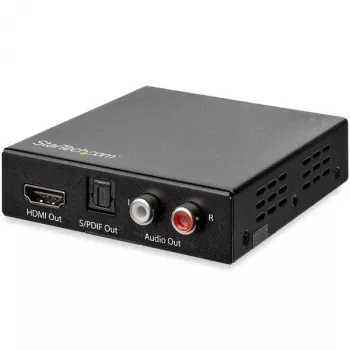 Extractor de audio HDMI 4K StarTech.com con soporte 4K 60Hz, negro, 4096 x 2160 píxeles, 1280 x 720,1920 x 1080,1920 x 1200,3840 x 2160,4096 x 2160, 60 Hz, 5.1 canales, HDMI