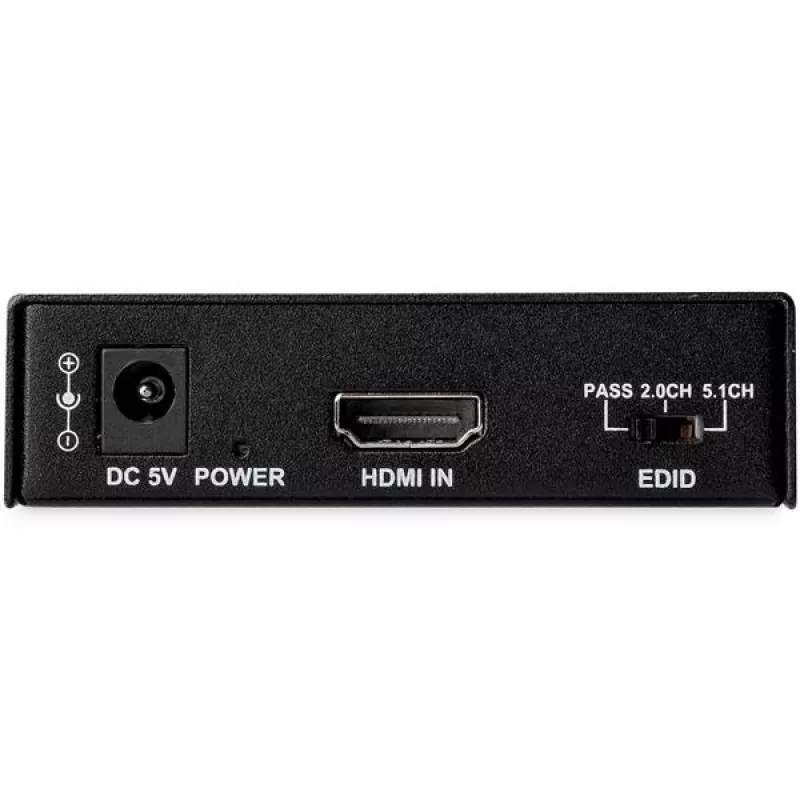Extractor de audio HDMI 4K StarTech.com con soporte 4K 60Hz, negro, 4096 x 2160 píxeles, 1280 x 720,1920 x 1080,1920 x 1200,3840 x 2160,4096 x 2160, 60 Hz, 5.1 canales, HDMI