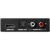 Extractor de audio HDMI 4K StarTech.com con soporte 4K 60Hz, negro, 4096 x 2160 píxeles, 1280 x 720,1920 x 1080,1920 x 1200,3840 x 2160,4096 x 2160, 60 Hz, 5.1 canales, HDMI