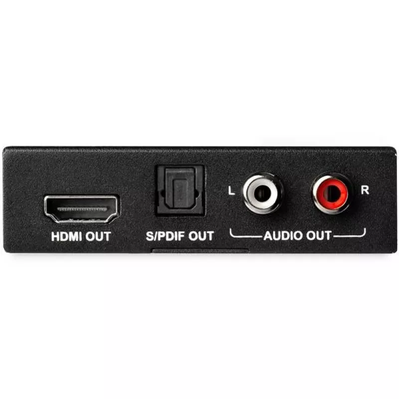 Extractor de audio HDMI 4K StarTech.com con soporte 4K 60Hz, negro, 4096 x 2160 píxeles, 1280 x 720,1920 x 1080,1920 x 1200,3840 x 2160,4096 x 2160, 60 Hz, 5.1 canales, HDMI