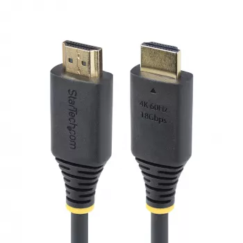 Cable HDMI de alta velocidad de 30cm (1ft) StarTech.com, 4K 60Hz/1440p 144Hz, HDR10/HDCP 2.2/ARC, 18Gbps, cable HDMI UHD 2.0 para TV/monitor/pantalla, funda TPE