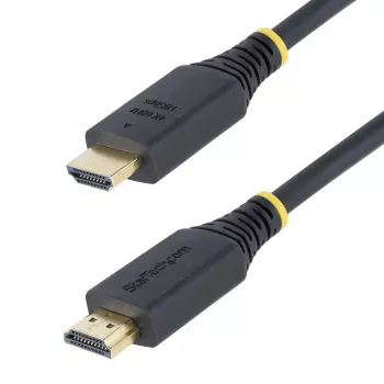 Cable HDMI de alta velocidad de 30cm (1ft) StarTech.com, 4K 60Hz/1440p 144Hz, HDR10/HDCP 2.2/ARC, 18Gbps, cable HDMI UHD 2.0 para TV/monitor/pantalla, funda TPE