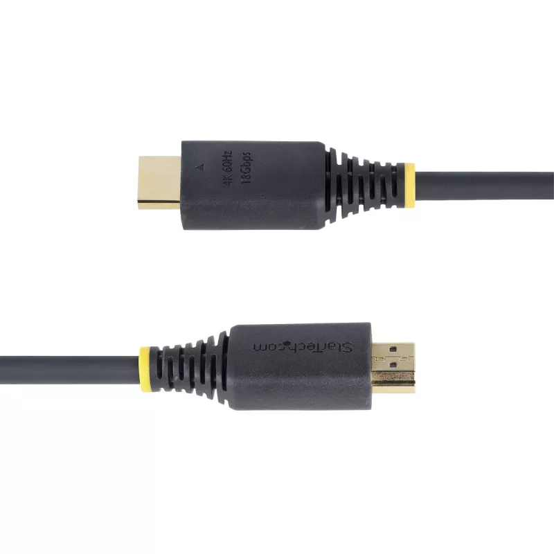 Cable HDMI de alta velocidad de 30cm (1ft) StarTech.com, 4K 60Hz/1440p 144Hz, HDR10/HDCP 2.2/ARC, 18Gbps, cable HDMI UHD 2.0 para TV/monitor/pantalla, funda TPE