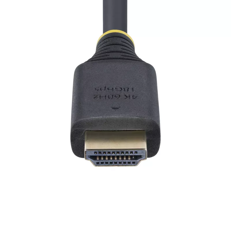 Cable HDMI de alta velocidad de 30cm (1ft) StarTech.com, 4K 60Hz/1440p 144Hz, HDR10/HDCP 2.2/ARC, 18Gbps, cable HDMI UHD 2.0 para TV/monitor/pantalla, funda TPE