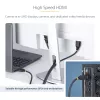 Cable HDMI de alta velocidad de 30cm (1ft) StarTech.com, 4K 60Hz/1440p 144Hz, HDR10/HDCP 2.2/ARC, 18Gbps, cable HDMI UHD 2.0 para TV/monitor/pantalla, funda TPE
