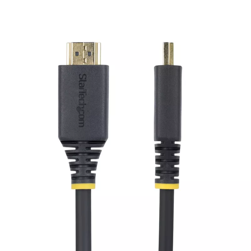 Cable HDMI de alta velocidad premium certificado de 50cm StarTech.com, 4K 60Hz/1440p 144Hz, HDR10/HDCP 2.2/ARC, 18Gbps, cable HDMI UHD 2.0 para TV/monitor/pantalla, funda TPE