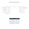 Cable HDMI de alta velocidad premium certificado de 7m StarTech.com, 4K 60Hz/1440p 144Hz, HDR10/HDCP 2.2/ARC, 18 Gbit/s, cable HDMI UHD 2.0 para TV/monitor/pantalla, funda TPE
