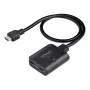 Splitter HDMI de 2 puertos StarTech.com, vídeo HDMI 2.0 4K 60Hz, splitter HDMI 4K 1 entrada 2 salidas, splitter de pantalla/salida HDMI 1x2, HDR/HDCP, cable HDMI integrado de 50 cm