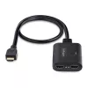 Splitter HDMI de 2 puertos StarTech.com, vídeo HDMI 2.0 4K 60Hz, splitter HDMI 4K 1 entrada 2 salidas, splitter de pantalla/salida HDMI 1x2, HDR/HDCP, cable HDMI integrado de 50 cm