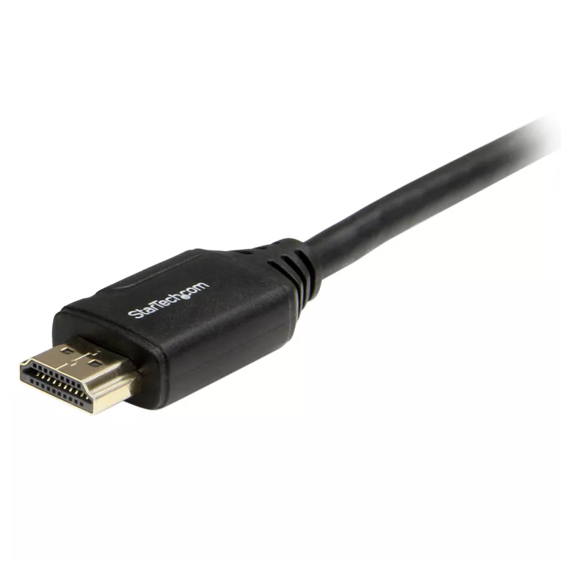 StarTech.com Cable HDMI 2.0 premium certificado de 2 m con Ethernet – Cable HDMI de alta velocidad Ultra HD 4K 60Hz HDR10 – Cable HDMI (macho/macho) – para monitores UHD, televisores, pantallas