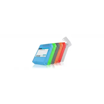 ICY BOX IB-AC602b-6 Funda de transporte plástico azul, verde, gris, naranja, rojo, blanco