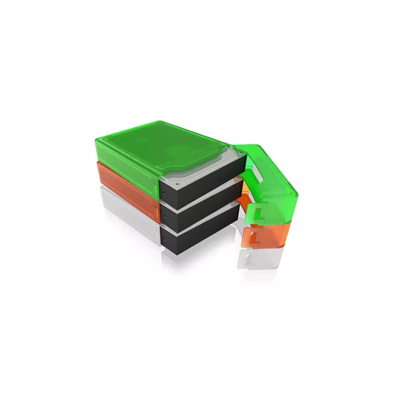 ICY BOX IB-AC602b-6 Funda de transporte plástico azul, verde, gris, naranja, rojo, blanco