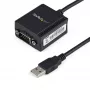 StarTech.com Cable adaptador USB a serie RS232 FTDI de 1 puerto con conservación de COM