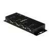 StarTech.com Hub adaptador USB a serie DB9 RS232 de 4 puertos – Montaje industrial en carril DIN y pared