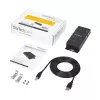 StarTech.com Hub adaptador USB a serie DB9 RS232 de 4 puertos – Montaje industrial en carril DIN y pared