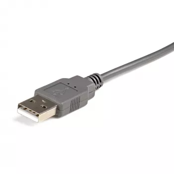 StarTech.com Cable USB a serie de 3ft (91cm) de 1 puerto, convertidor DB9/DB25 RS232 a USB, Prolific, adaptador USB a serie