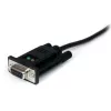 StarTech.com ICUSB232FTN cable adaptador de USB a serie null modem RS232 DB9 DCE de 1 puerto, FTDI, USB 2.0, negro