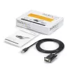 StarTech.com ICUSB232FTN cable adaptador de USB a serie null modem RS232 DB9 DCE de 1 puerto, FTDI, USB 2.0, negro