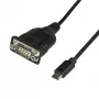 StarTech.com Cable adaptador USB-C a serie con conservación de puerto COM – 40 cm cable convertidor USB Type-C a serie RS232 (DB9) – Para PLC, escáner, impresora – Windows/Mac/Linux