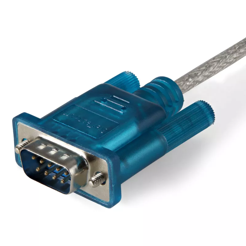 StarTech.com Cable adaptador de USB a serie RS232 DB9 de 1 puerto de 3ft (91 cm), cable adaptador de USB a serie – M/M