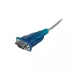 StarTech.com Cable adaptador USB a serie RS232 DB9 de 43 cm (17 pulgadas) de 1 puerto, cable adaptador USB a serie - M/M
