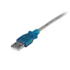 StarTech.com Cable adaptador USB a serie RS232 DB9 de 43 cm (17 pulgadas) de 1 puerto, cable adaptador USB a serie - M/M